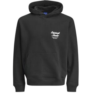 JACK & JONES Jornorrebro Typo Back Sweat Hood Sn, svart, M JACK & JONES Jornorrebro Typo Back Sweat Hood Sn, svart, M