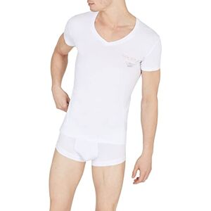 Giorgio Armani Underkläder herr V-hals regnbåge logotyp t-shirt, vit, M, Vit, M Giorgio Armani Underkläder herr V-hals regnbåge logotyp t-shirt, vit, M, Vit, M