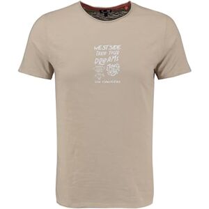 KEY LARGO KEYLARGO Herr T-shirt MT KLWEST Side Round, Beige (1004), L KEY LARGO KEYLARGO Herr T-shirt MT KLWEST Side Round, Beige (1004), L