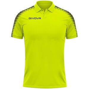 Givova Polo Club, Fluo Yellow/Svart, 3XL Givova Polo Club, Fluo Yellow/Svart, 3XL