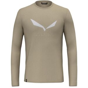 Salewa Solidlogo Dry långärmad t-shirt män, brun, XL Salewa Solidlogo Dry långärmad t-shirt män, brun, XL