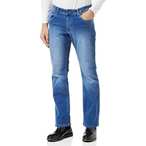 Enzo Bootcut jeans för män, Blå (ljusblå ljusblå), 34W x 32L Enzo Bootcut jeans för män, Blå (ljusblå ljusblå), 34W x 32L