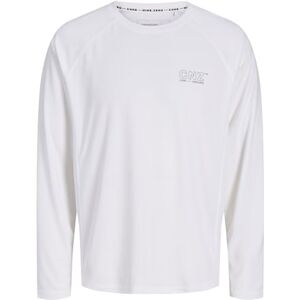 JACK & JONES Jcocnz Ls T-shirt Sn, Ljus vit, M JACK & JONES Jcocnz Ls T-shirt Sn, Ljus vit, M