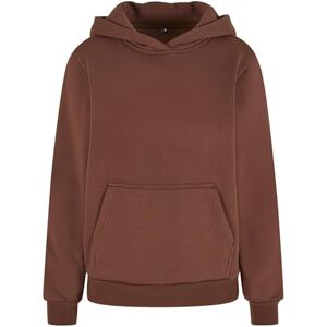 Build Your Brand Fluffy Hoody, avslappnad huvtröja i lös passform, storlekar XS – 5XL, Chokladbrun, L Build Your Brand Fluffy Hoody, avslappnad huvtröja i lös passform, storlekar XS – 5XL, Chokladbrun, L