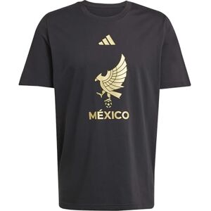 adidas herr Mexico 2025 T-shirt, Svart/guld metallisk, S adidas herr Mexico 2025 T-shirt, Svart/guld metallisk, S