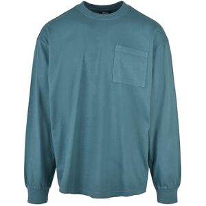 Urban Classics Herr Pigment Dyed Pocket långärmad T-shirt, Teal, M Urban Classics Herr Pigment Dyed Pocket långärmad T-shirt, Teal, M