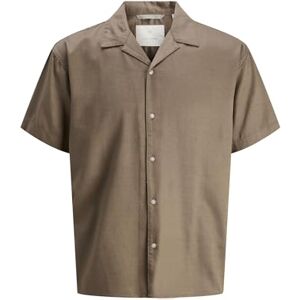 JACK & JONES Jprccandrew Resort S/S skjorta, shitake, S JACK & JONES Jprccandrew Resort S/S skjorta, shitake, S