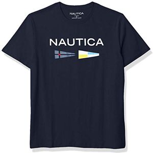 Nautica Hållbar herrlogotyp signal flagga grafisk t-shirt Nautica Hållbar herrlogotyp signal flagga grafisk t-shirt