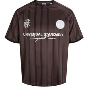 JACK & JONES Jcocover retro fotboll te Ss Sn, Försegling brun, M JACK & JONES Jcocover retro fotboll te Ss Sn, Försegling brun, M