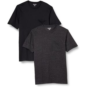 Amazon Essentials mäns Slim-Fit kortärmad rund hals ficka t-shirt, paket med 2, svart/kol ljung, XX-Large Amazon Essentials mäns Slim-Fit kortärmad rund hals ficka t-shirt, paket med 2, svart/kol ljung, XX-Large