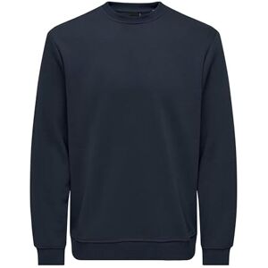 Only & Sons Onsconnor Reg Crew Neck Sweat Noos, blå nätter, XL Only & Sons Onsconnor Reg Crew Neck Sweat Noos, blå nätter, XL