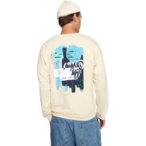 Trendyol Herr rund hals vanlig vanlig sweatshirt, beige, S, BEIgE, S Trendyol Herr rund hals vanlig vanlig sweatshirt, beige, S, BEIgE, S