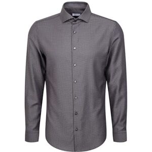 Seidensticker Silkesdekal 845372, extra slim fit långärmad affärsskjorta, 36, GRÅ, 36 Seidensticker Silkesdekal 845372, extra slim fit långärmad affärsskjorta, 36, GRÅ, 36