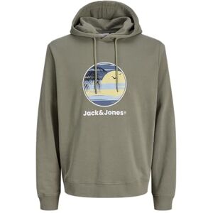 JACK & JONES Jjperry Sweat Hood, Vetiver, M JACK & JONES Jjperry Sweat Hood, Vetiver, M