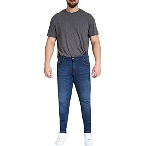 M17 Herr Skinny Fit-jeans denim casual klassiska pojkbyxor byxor bomull blixtlås, Mellantvätt blå, 46 SE M17 Herr Skinny Fit-jeans denim casual klassiska pojkbyxor byxor bomull blixtlås, Mellantvätt blå, 46 SE