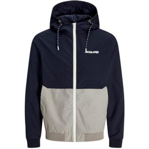 JACK & JONES JACK&JONES Herr JJERUSH Hood Bomber NOOS kort jacka, himmelscaptain/detalj: vit/ljusgrå melange blockering, XL, Sky Captain/Detaljer: vit/ljusgrå melange blockering, XL JACK & JONES JACK&JONES Herr JJERUSH Hood Bomber NOOS kort jacka, himmelscaptain/detalj: vit/ljusgrå melange blockering, XL, Sky Captain/Detaljer: vit/ljusgrå melange blockering, XL