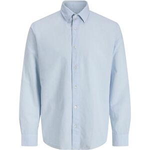 JACK & JONES Jjebreeze Skjorta i linne L/S Sn Jnr, Himmelsk blå, 152 JACK & JONES Jjebreeze Skjorta i linne L/S Sn Jnr, Himmelsk blå, 152