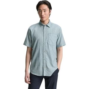 TOM TAILOR herrskjorta, 37915 – grön slubstruktur, XS TOM TAILOR herrskjorta, 37915 – grön slubstruktur, XS