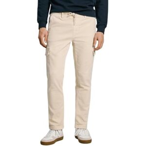 Pepe Jeans herr gymdigo cargobyxor byxor, Beige (elfenbensvit), 32W Pepe Jeans herr gymdigo cargobyxor byxor, Beige (elfenbensvit), 32W