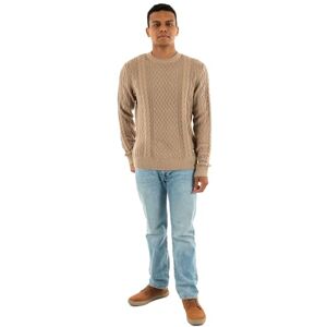 Tommy Jeans herr TJM SLM bricka kabelstickad tröja DM0DM22101, brun, L, Brun (kustnära brungrå tonal), L Tommy Jeans herr TJM SLM bricka kabelstickad tröja DM0DM22101, brun, L, Brun (kustnära brungrå tonal), L