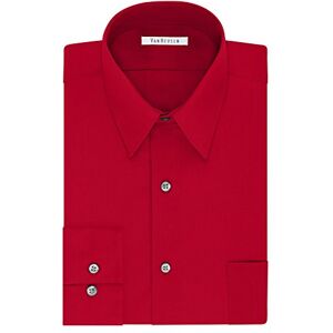 Van Heusen Långärmad skjorta för män, Big Fit Poplin, Flamma, 18.5 Neck / 34-35 Sleeve Van Heusen Långärmad skjorta för män, Big Fit Poplin, Flamma, 18.5 Neck / 34-35 Sleeve