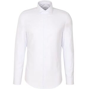 Seidensticker Silkesdekal herr business skjorta – slim fit – strykfri – Kent krage – långärmad – 100% bomull, blå, 36 SE Seidensticker Silkesdekal herr business skjorta – slim fit – strykfri – Kent krage – långärmad – 100% bomull, blå, 36 SE