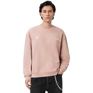 AllSaints Emblem Crew, solbakad rosa, M AllSaints Emblem Crew, solbakad rosa, M
