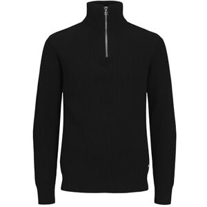 JACK & JONES JACK&JONES Rddwalt halv dragkedja stickad Sn, svart, L JACK & JONES JACK&JONES Rddwalt halv dragkedja stickad Sn, svart, L