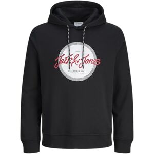 JACK & JONES Jjurban Sweat Hood, svart, M JACK & JONES Jjurban Sweat Hood, svart, M