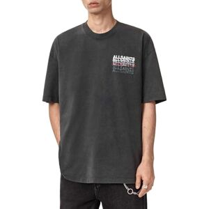 AllSaints Graphene SS Crew, tvättad svart, XL AllSaints Graphene SS Crew, tvättad svart, XL