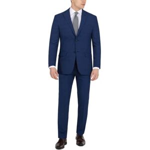 DKNY män modern passform, högpresterande kostym separata klassiska byxor, Rutig blå, 42 DKNY män modern passform, högpresterande kostym separata klassiska byxor, Rutig blå, 42