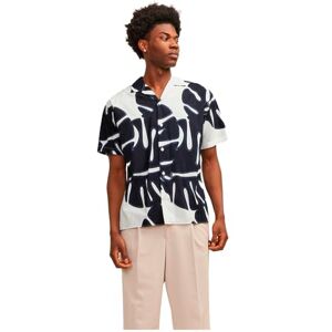 JACK & JONES JPRBLAPALMA Resort Shirt S/S SN, Snövit/passform: avslappnad passform, L JACK & JONES JPRBLAPALMA Resort Shirt S/S SN, Snövit/passform: avslappnad passform, L