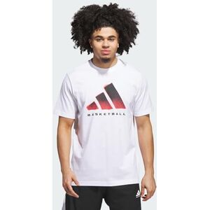 adidas För Män Basketball Graphic T-Shirt, white, S adidas För Män Basketball Graphic T-Shirt, white, S