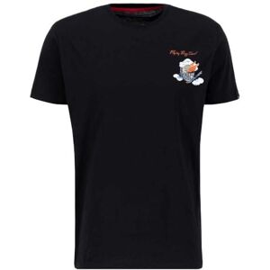 Alpha Industries Flying Buzz Sl T-Shirt För Män Black Alpha Industries Flying Buzz Sl T-Shirt För Män Black