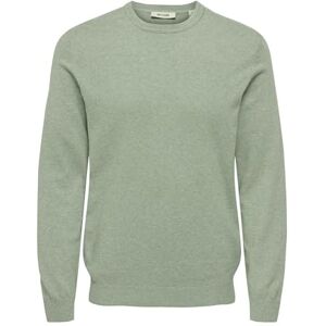 Only & Sons Onsloui Reg 12 Mel Crew Knit Noos, Iceberg grön, L herr, Isberg Green, L Only & Sons Onsloui Reg 12 Mel Crew Knit Noos, Iceberg grön, L herr, Isberg Green, L