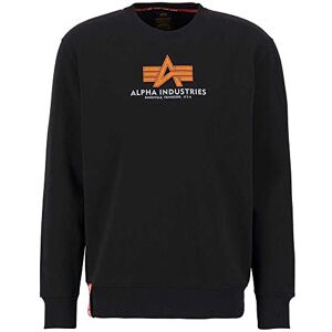 Alpha Industries Basic Rubber Sweatshirt för män Black Alpha Industries Basic Rubber Sweatshirt för män Black