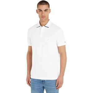 Tommy Hilfiger Herr Under Collar Reg Polo S/S, Vitt, S Tommy Hilfiger Herr Under Collar Reg Polo S/S, Vitt, S