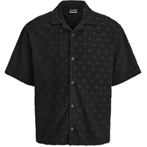 JACK & JONES Jcoinfinity handduk skjorta Ss, svart, XL JACK & JONES Jcoinfinity handduk skjorta Ss, svart, XL