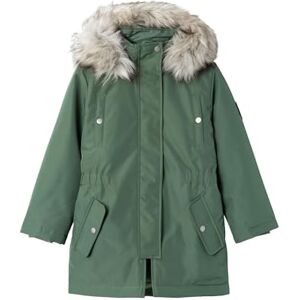 NAME IT Nkfmilla Parka Jacket Long Noos Vadderad jacka för flickor, Agave Green, 116 NAME IT Nkfmilla Parka Jacket Long Noos Vadderad jacka för flickor, Agave Green, 116