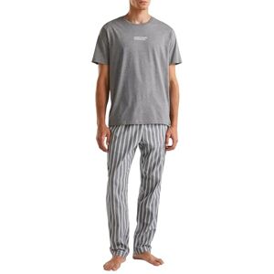 United Överdel av pyjamas för män, Grå, S United Överdel av pyjamas för män, Grå, S