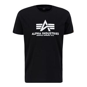 Alpha Industries Basic T Carbon T-Shirt För Män Black/Silver Alpha Industries Basic T Carbon T-Shirt För Män Black/Silver
