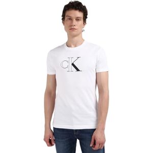 Calvin jeans herr kontur monologo kortärmad rund hals t-shirt, Kritvit, XXL Calvin jeans herr kontur monologo kortärmad rund hals t-shirt, Kritvit, XXL