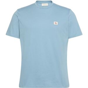 Calvin jeans herr SS badge 30S jersey klassisk TEE LV04RC272G t-shirts, grön (rökblå), S, Grön (rökblå), S Calvin jeans herr SS badge 30S jersey klassisk TEE LV04RC272G t-shirts, grön (rökblå), S, Grön (rökblå), S