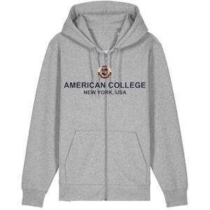 AMERICAN COLLEGE USA Herrgrå dragkedja tröja storlek L Decontract, Färg: grå, L AMERICAN COLLEGE USA Herrgrå dragkedja tröja storlek L Decontract, Färg: grå, L