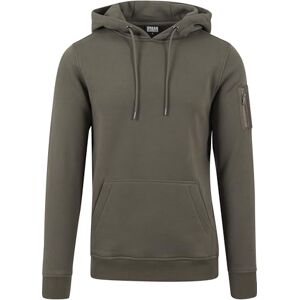 Urban Classics Herr sweat bomber hoodie hoodie, Grön (Olive 176), XL Urban Classics Herr sweat bomber hoodie hoodie, Grön (Olive 176), XL