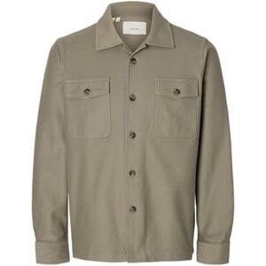SELECTED MEN SELECTED Herr Slholiver Sweat Overshirt Noos, Vetiver, S SELECTED MEN SELECTED Herr Slholiver Sweat Overshirt Noos, Vetiver, S