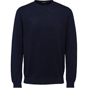 SELECTED HOMME stickad tröja för män, långärmad, Marinblazer/detalj: melerad, L SELECTED HOMME stickad tröja för män, långärmad, Marinblazer/detalj: melerad, L