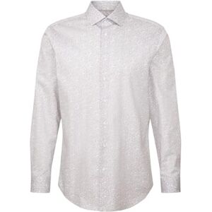 Seidensticker Silkesdekal herr business skjorta – normal passform – mjuk – Kent krage – långärmad – 100% bomull, GRÅ, 48 SE Seidensticker Silkesdekal herr business skjorta – normal passform – mjuk – Kent krage – långärmad – 100% bomull, GRÅ, 48 SE