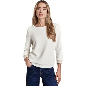 Street One damskjorta med randiga manschetter, Vit, 46 Street One damskjorta med randiga manschetter, Vit, 46