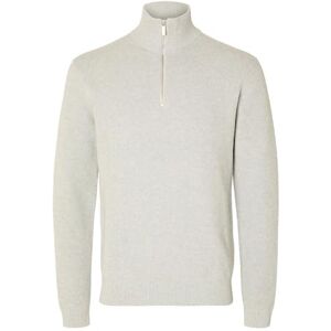SELECTED HOMME SELETED HOMME Herr Slhdane Ls stickad struktur halv dragkedja Noos stickad tröja, Ljusgrå melange, M SELECTED HOMME SELETED HOMME Herr Slhdane Ls stickad struktur halv dragkedja Noos stickad tröja, Ljusgrå melange, M